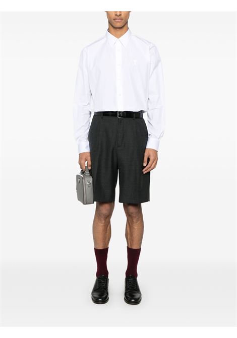 classic shirt adc man white AMI PARIS | BFHSH061.CO0097100